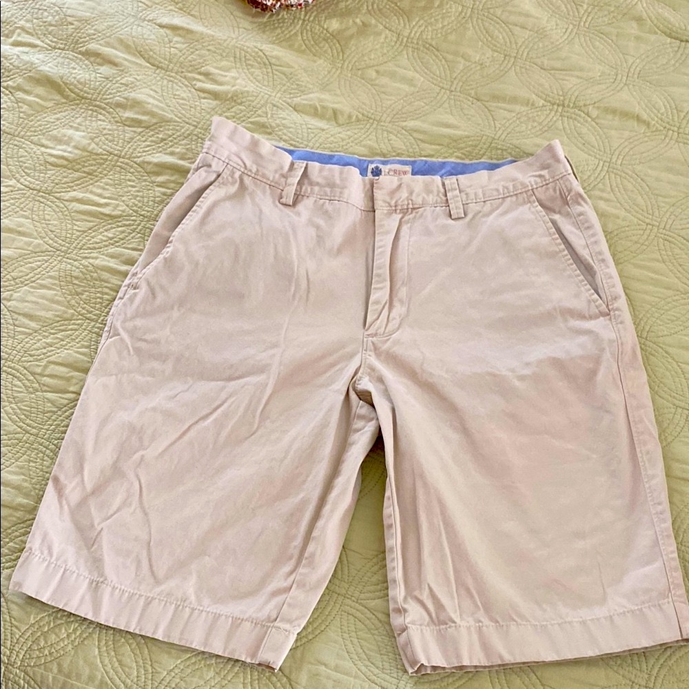 J. Crew Men's Tan Flat Front Shorts